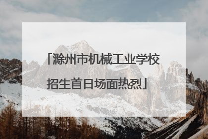 滁州市机械工业学校招生首日场面热烈