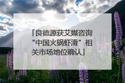 良德源获艾媒咨询“中国火锅虾滑”相关市场地位确认