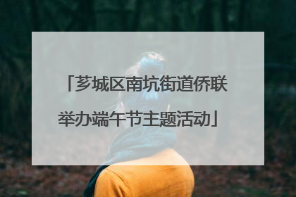 芗城区南坑街道侨联举办端午节主题活动