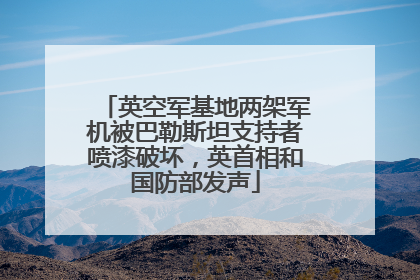 英空军基地两架军机被巴勒斯坦支持者喷漆破坏，英首相和国防部发声