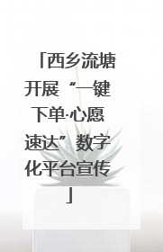 西乡流塘开展“一键下单·心愿速达”数字化平台宣传