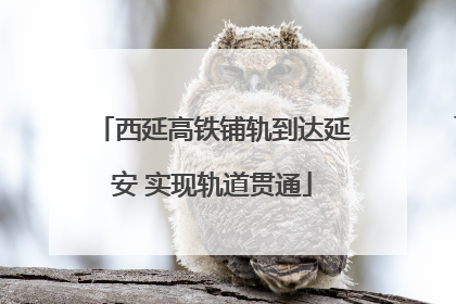 西延高铁铺轨到达延安 实现轨道贯通