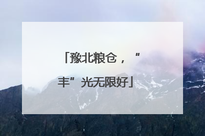 豫北粮仓，“丰”光无限好