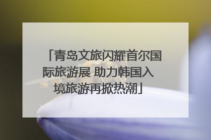 青岛文旅闪耀首尔国际旅游展 助力韩国入境旅游再掀热潮