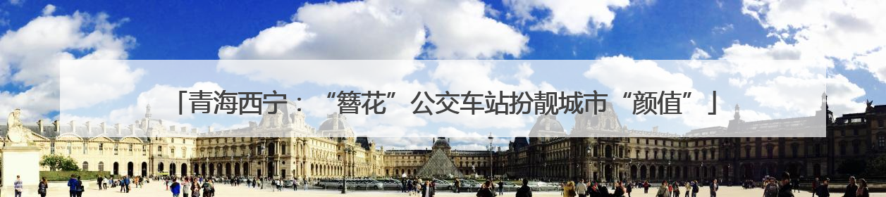青海西宁：“簪花”公交车站扮靓城市“颜值”