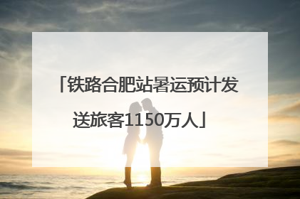 铁路合肥站暑运预计发送旅客1150万人