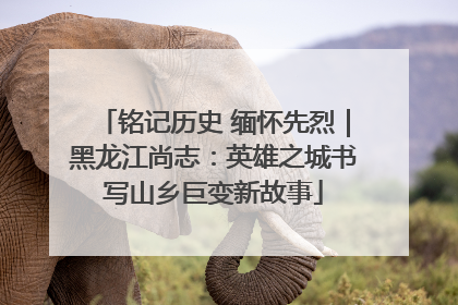 铭记历史 缅怀先烈｜黑龙江尚志：英雄之城书写山乡巨变新故事