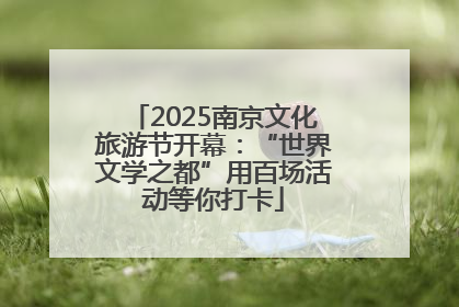 2025南京文化旅游节开幕：“世界文学之都”用百场活动等你打卡