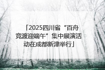 2025四川省“百舟竞渡迎端午”集中展演活动在成都新津举行