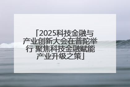 2025科技金融与产业创新大会在普陀举行 聚焦科技金融赋能产业升级之策
